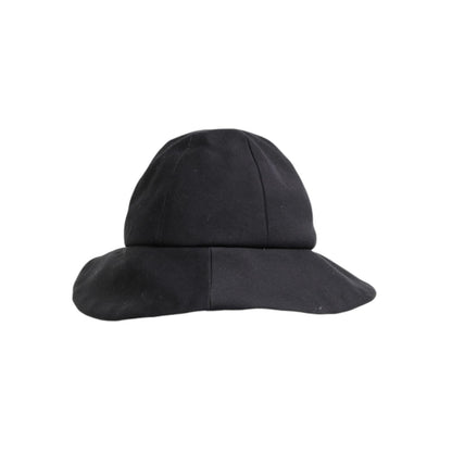 Dolce & Gabbana Black Cotton Wide Brim Bucket Hat