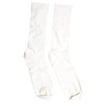 Dolce & Gabbana White Cotton Solid Mid Calf Men Socks