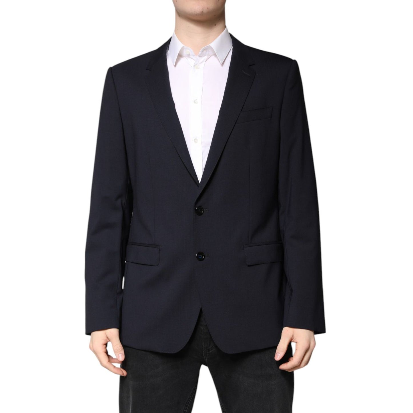 Dolce & Gabbana Black MARTINI Single Breasted Coat Blazer