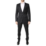 Dolce & Gabbana Dark Gray Wool Single Breasted 2 Piece Suit KOS2298-48