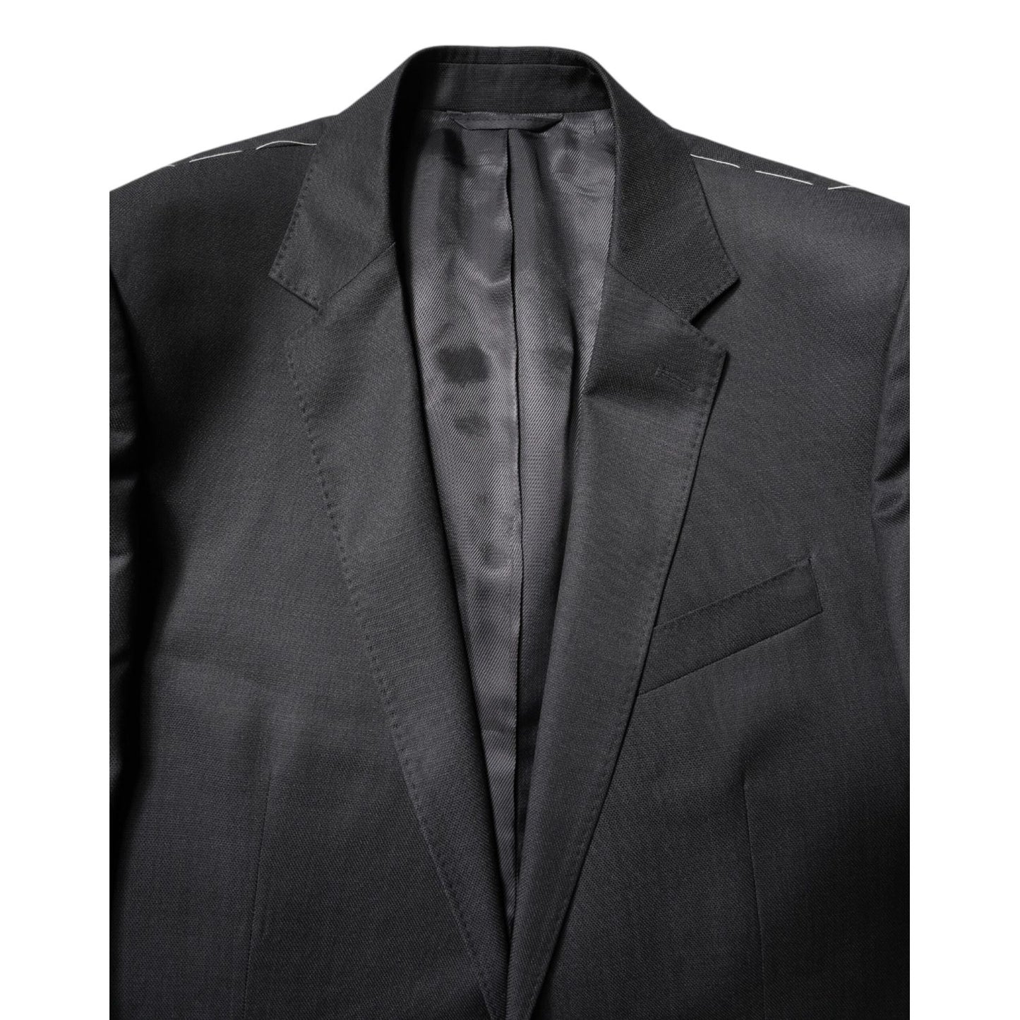 Dolce & Gabbana Dark Gray Wool Single Breasted 2 Piece Suit KOS2298-48