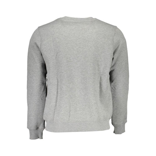 North Sails Gray Cotton Men Sweater NO-16230-L