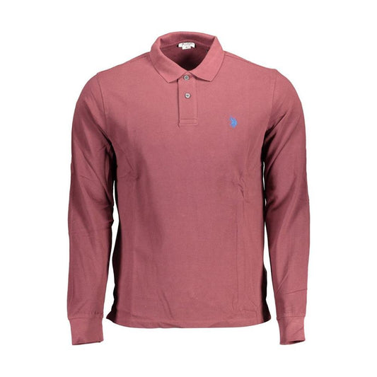 U.S. POLO ASSN. Purple Cotton Men Polo Shirt US-16933-XXL