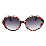 Christian Lacroix Multicolor Women Sunglass, oval full-rim with mirrored & gradient grey lenses, acetate frame, 100% UVA & UVB protection.