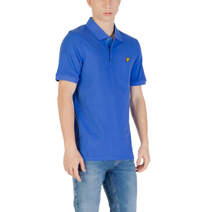 Lyle & Scott Blue Cotton Polo Shirt