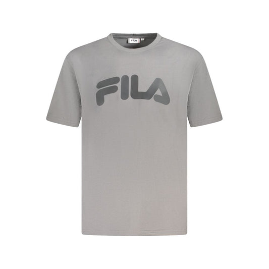 Fila Gray Cotton T-Shirt