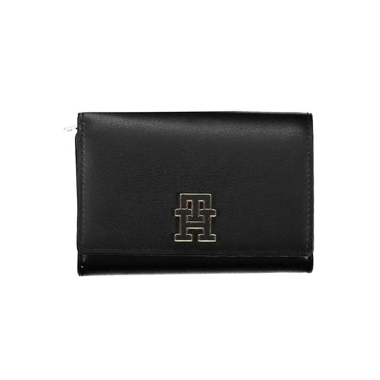 Tommy Hilfiger Black Polyethylene Women Wallet TO-26237