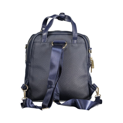 Mario Valentino Blue Polyethylene Backpack