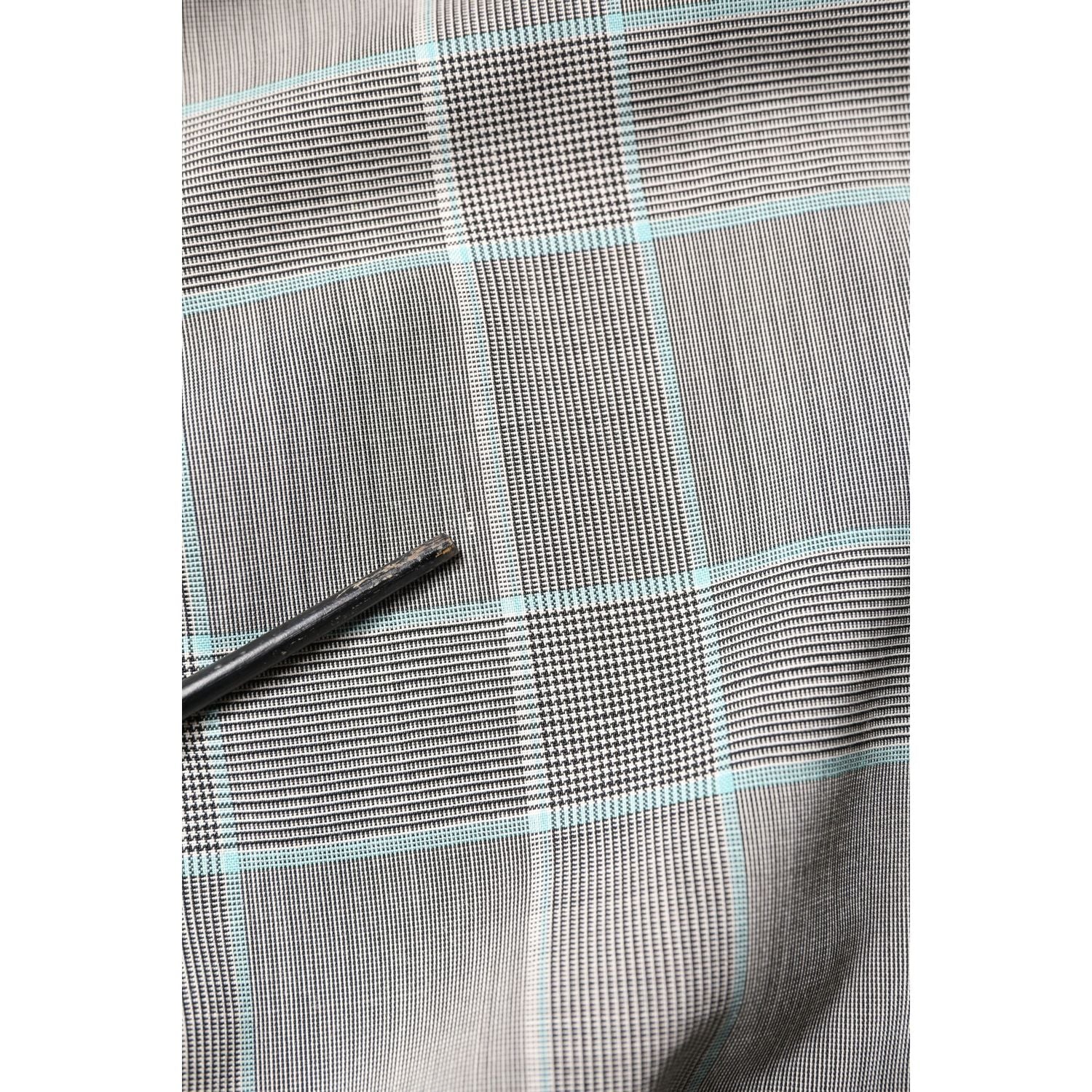 Dolce & Gabbana Multicolor Plaid Full Zip Windbreaker Jacket