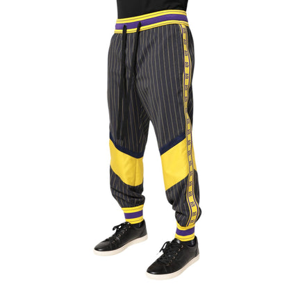 Dolce & Gabbana Multicolor Cotton Men Jogger Pants