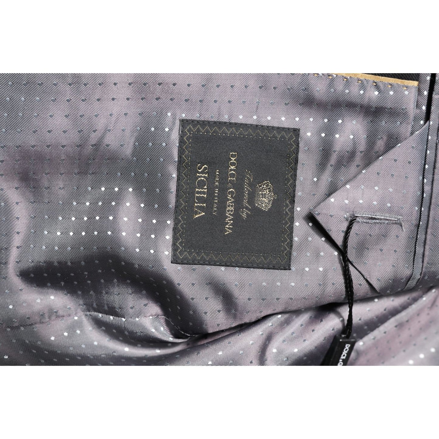 Dolce & Gabbana Black Striped SICILIA Formal 2 Piece Suit KOS2005-48