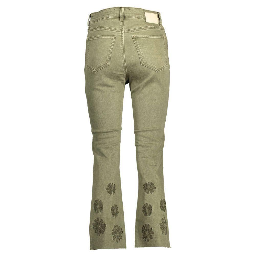 Desigual Green Cotton Women Jeans DE-37509-38