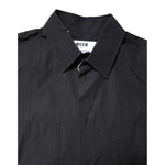 MSGM Black Printed Short Sleeves Collared Men Casual Shirt TSH87816-39