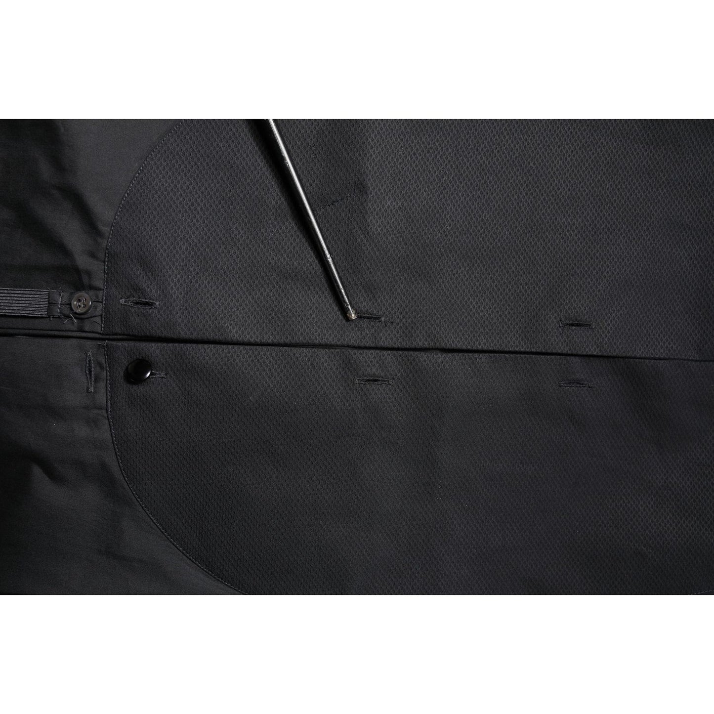 Emporio Armani Black Cotton Long Sleeves Formal Dress Shirt