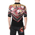 Dolce & Gabbana Black Floral Collared Short Sleeve T-shirt