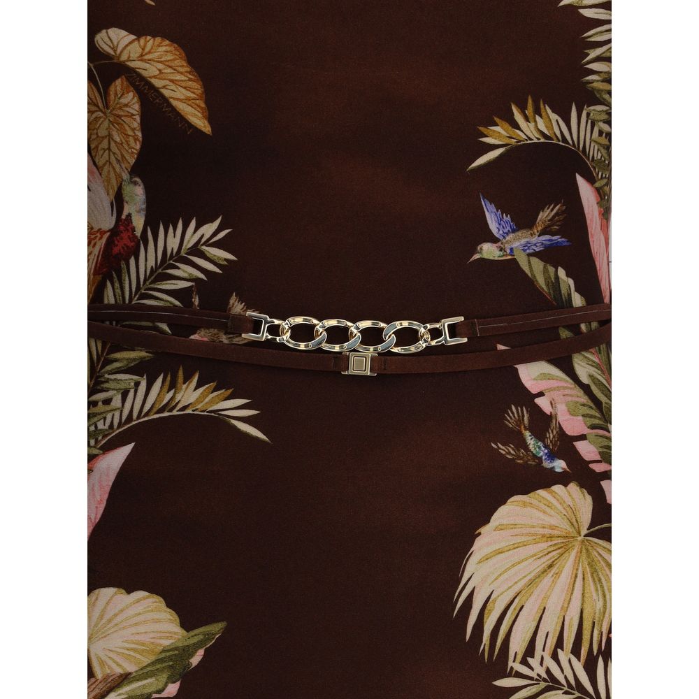 Zimmermann Brown Polyamide One-Piece Swimsuit Zimmermann