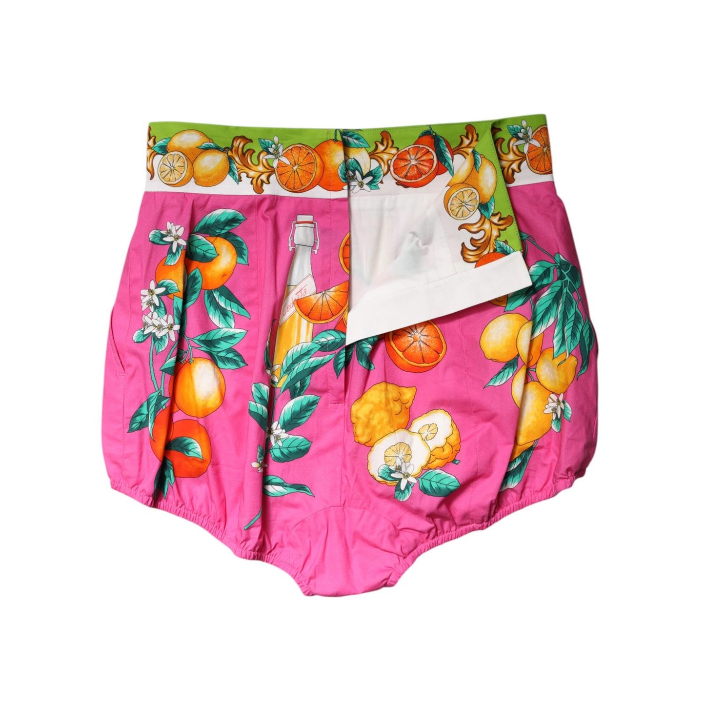 Dolce & Gabbana Pink Printed High Waist Hot Pants Shorts