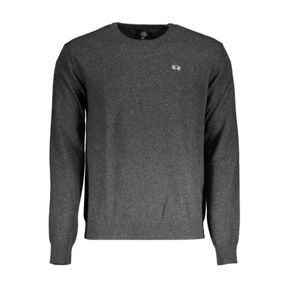 La Martina Brown Wool Men Sweater