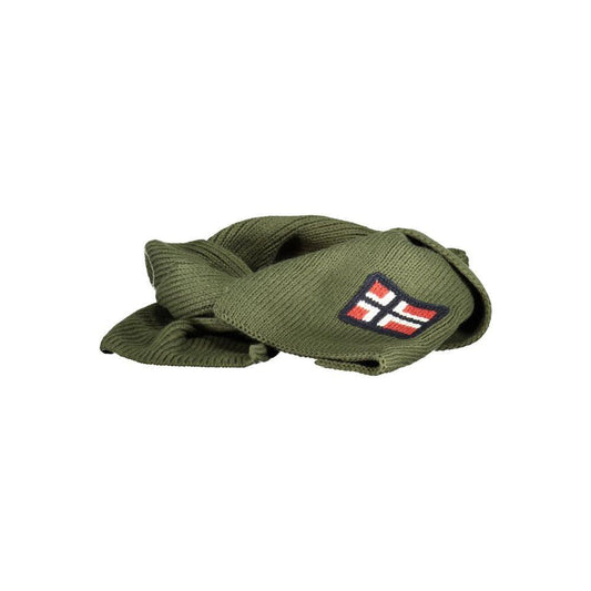 Norway 1963 Green Marabou Men Scarf NO-25582