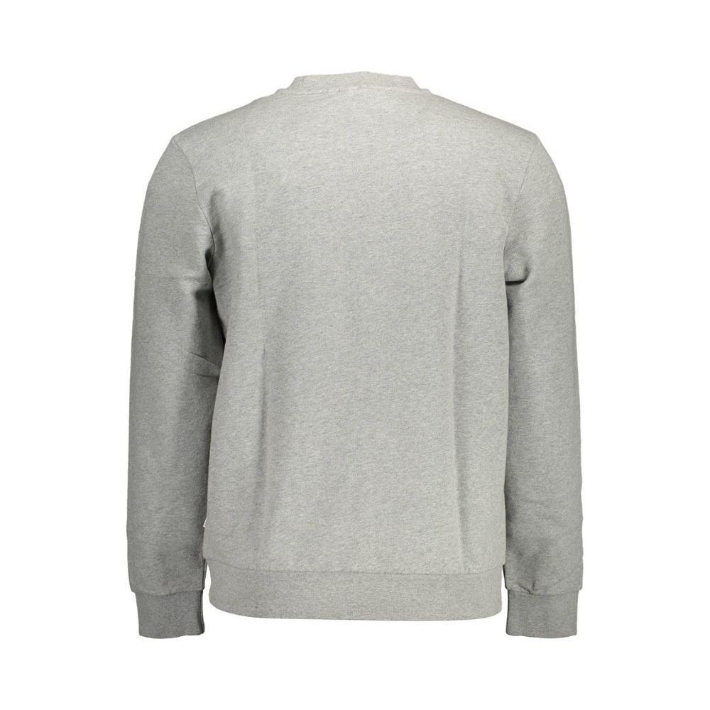 Napapijri Gray Cotton Men Sweater NA-11823-XXL