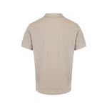 Burberry Pale Stone Cotton Collared Polo Shirt