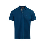 Burberry Deep Teal Blue Cotton Collared Polo Shirt