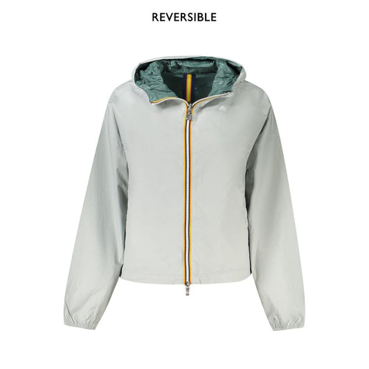 K-WAY Gray Nylon Women Jacket KW-34131-L