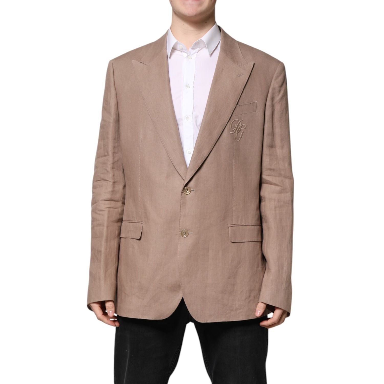 Front view with bag zipped and handles upright.