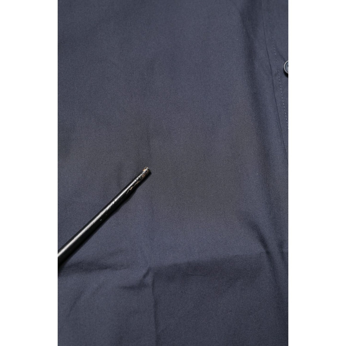 Dolce & Gabbana Dark Blue GOLD Cotton Dress Formal Shirt