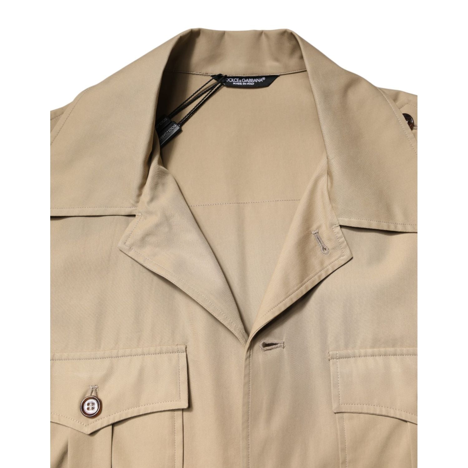 Dolce & Gabbana Brown Graphic Print Short Sleeves Shirt