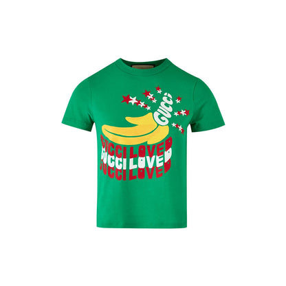 Gucci Green Cotton Logo T-Shirt