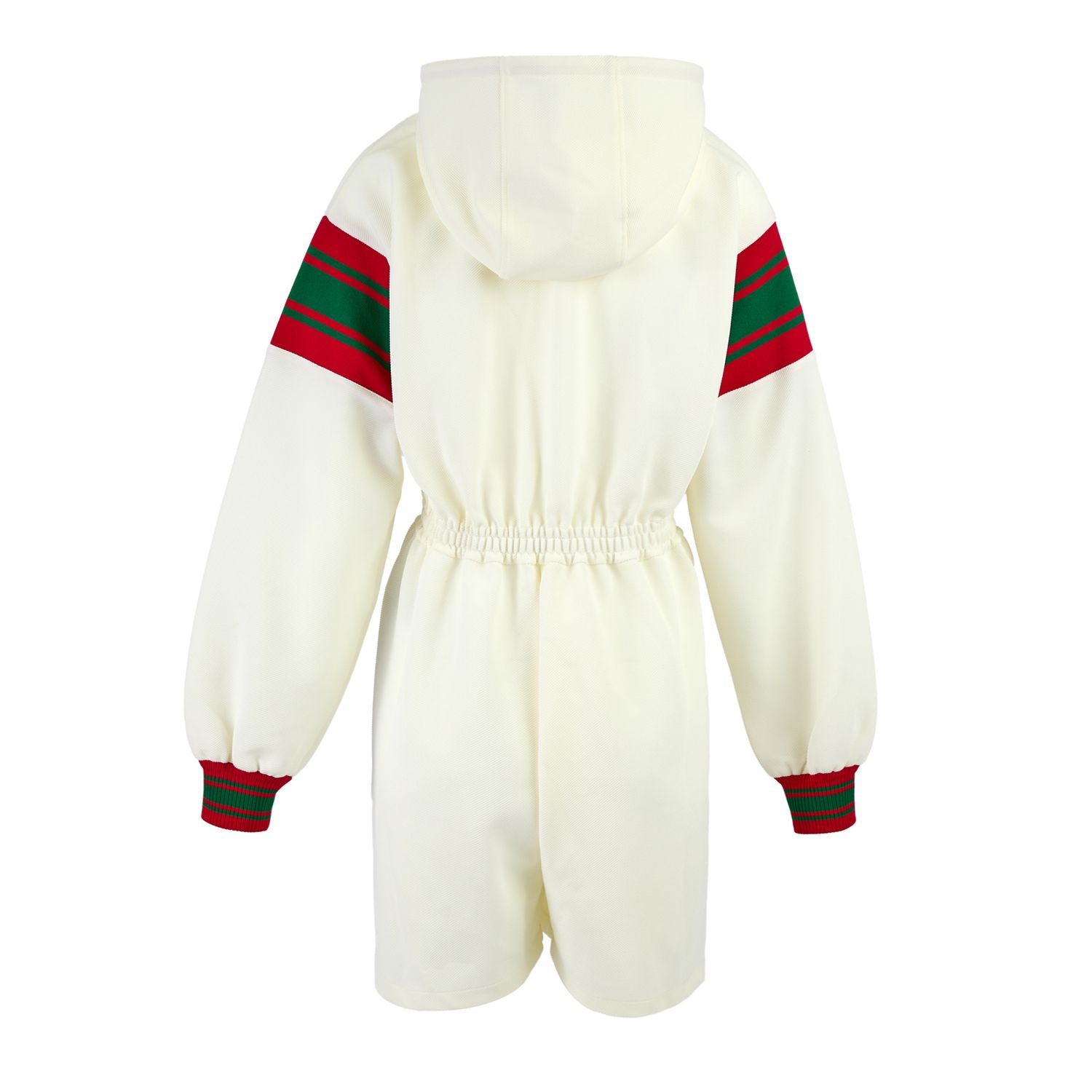 Gucci Cream Polyester Hooded Logo Sweatsuit
