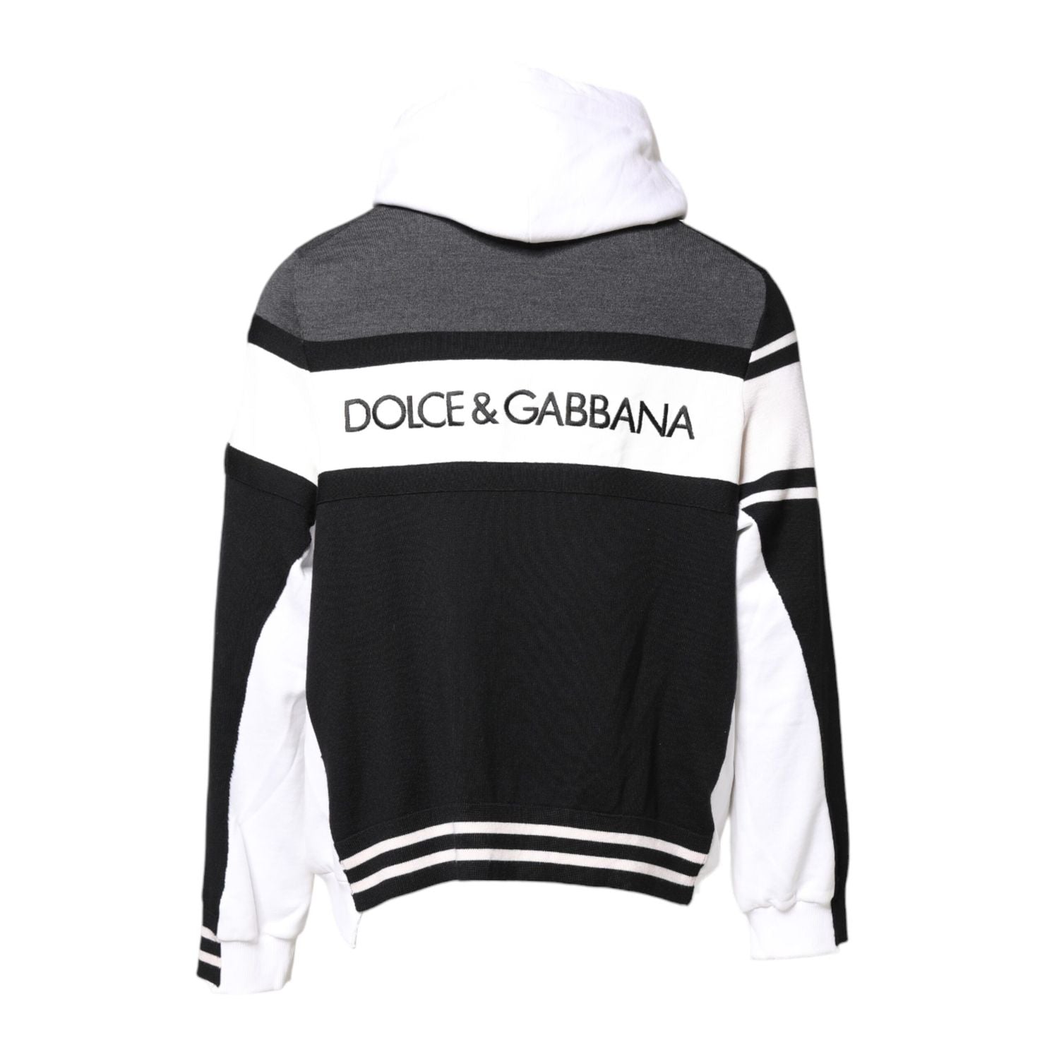 Dolce & Gabbana Multicolor Logo Pullover Hooded Sweater