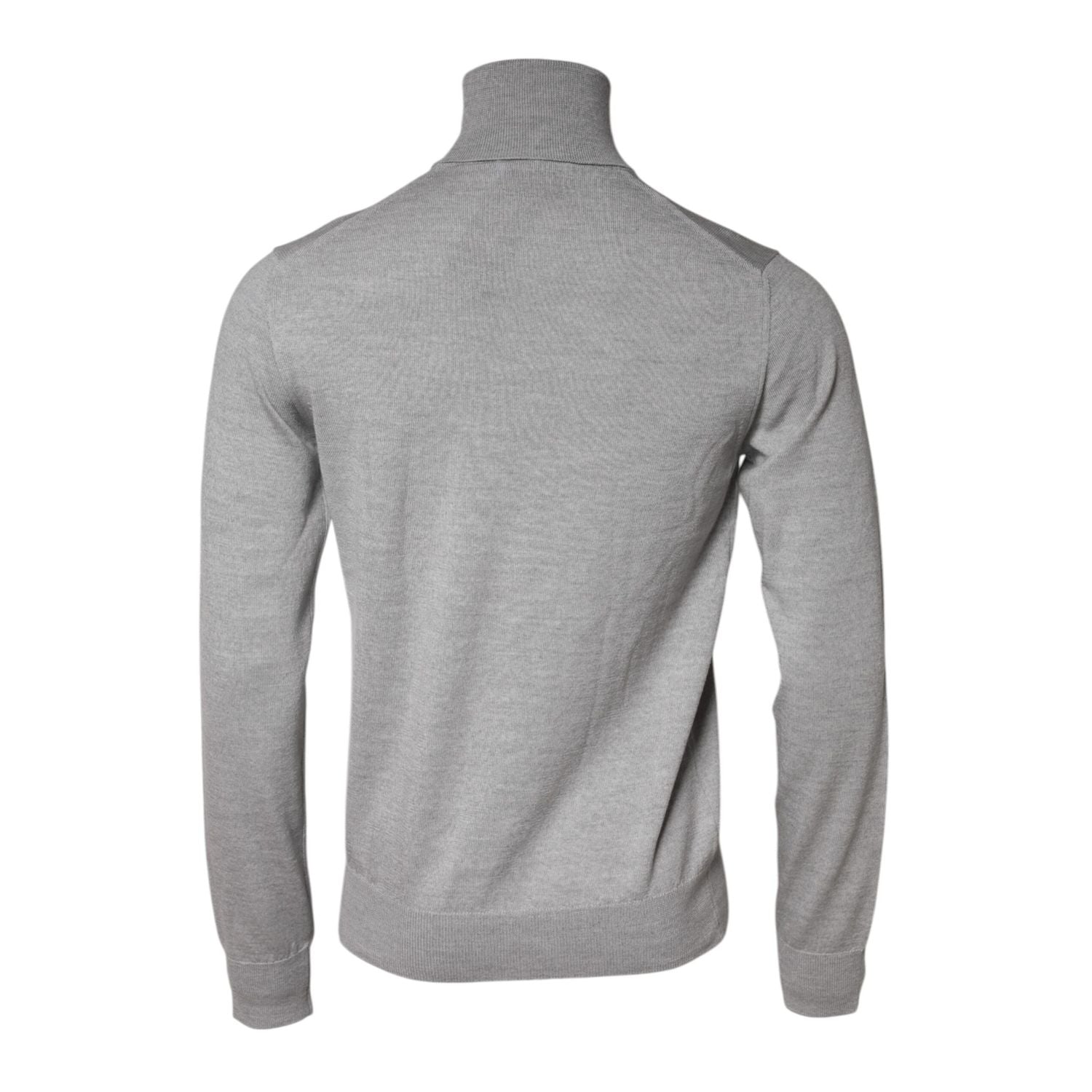 Dolce & Gabbana Gray Wool Knitted Men Pullover Sweater