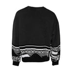 Dolce & Gabbana Black Cotton Logo Printed Pullover Sweater