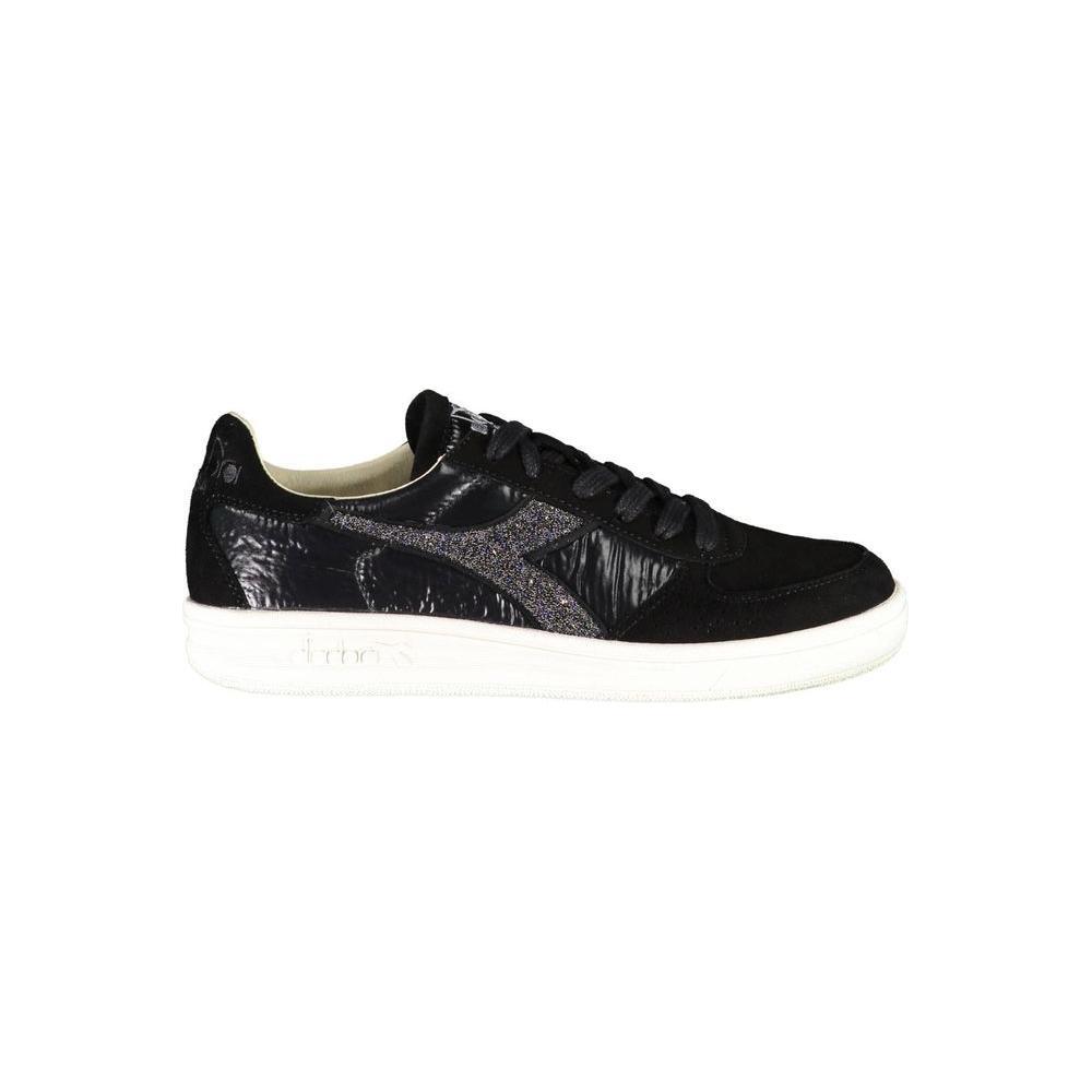 Diadora Black Leather Women Sneaker