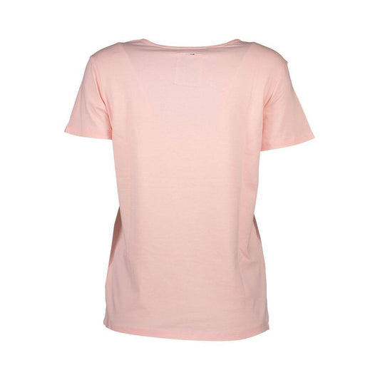 Silvian Heach Pink Cotton Unisex T-Shirt SI-1262-2XS