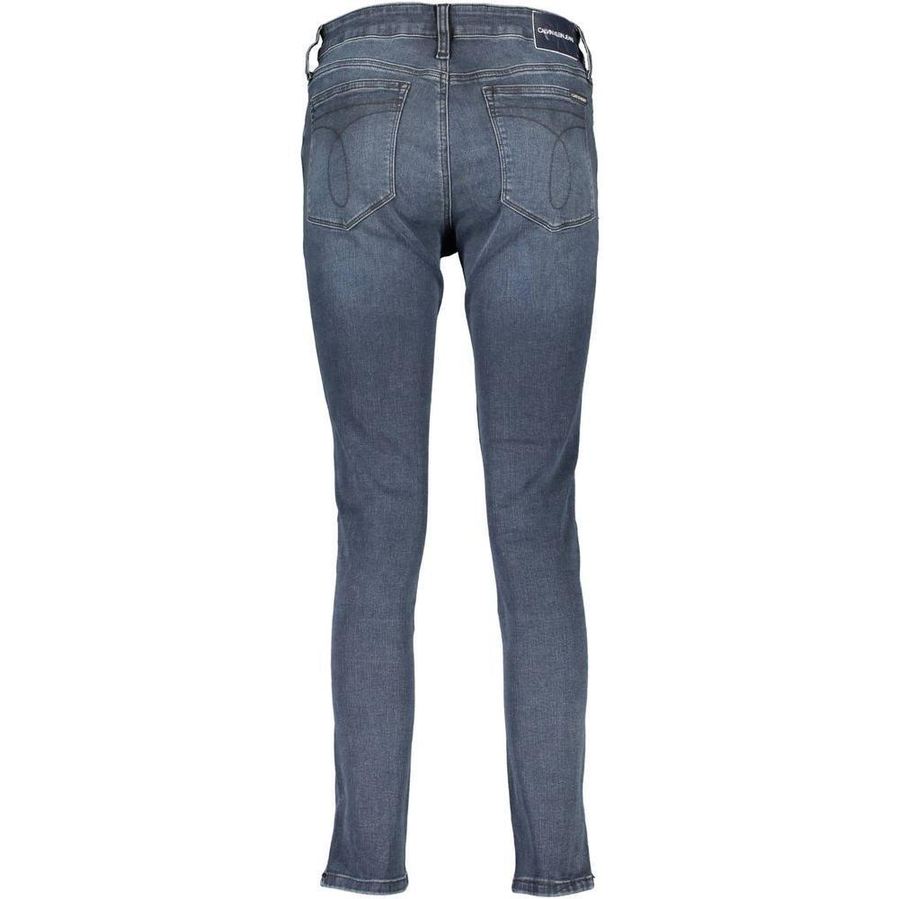 Calvin Klein Blue Cotton Women's Skinny Jean