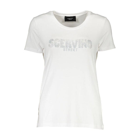 Scervino Street White Elastane Women T-Shirt SC-3844-XS