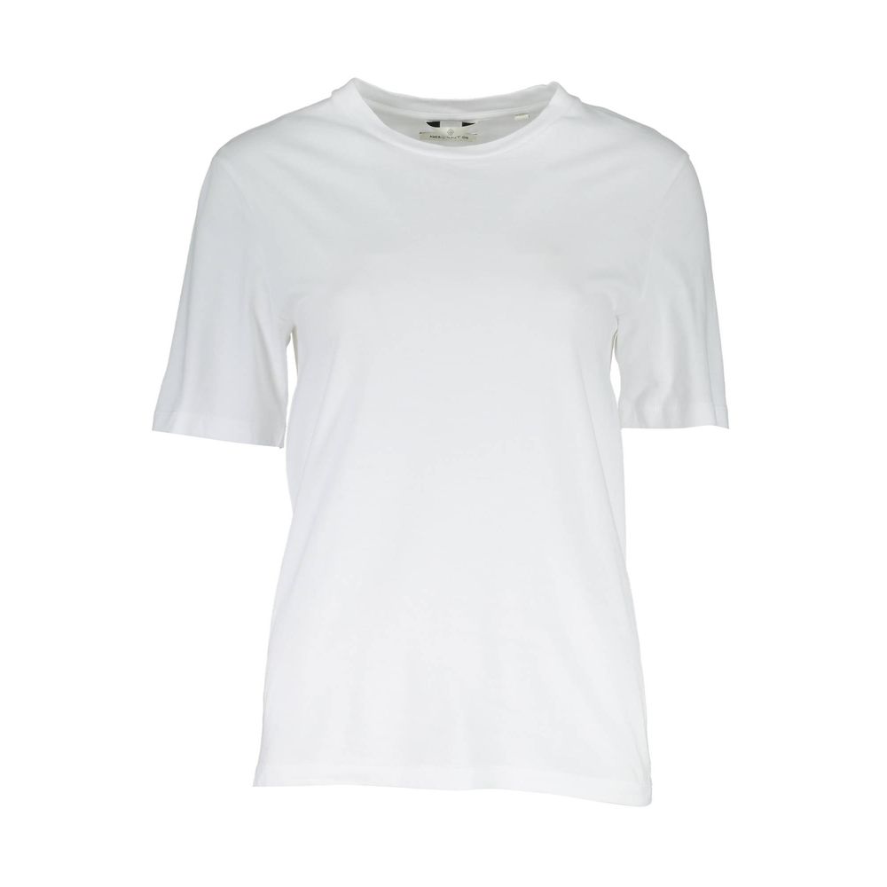 Gant Bianco Cotton Men T-Shirt Gant