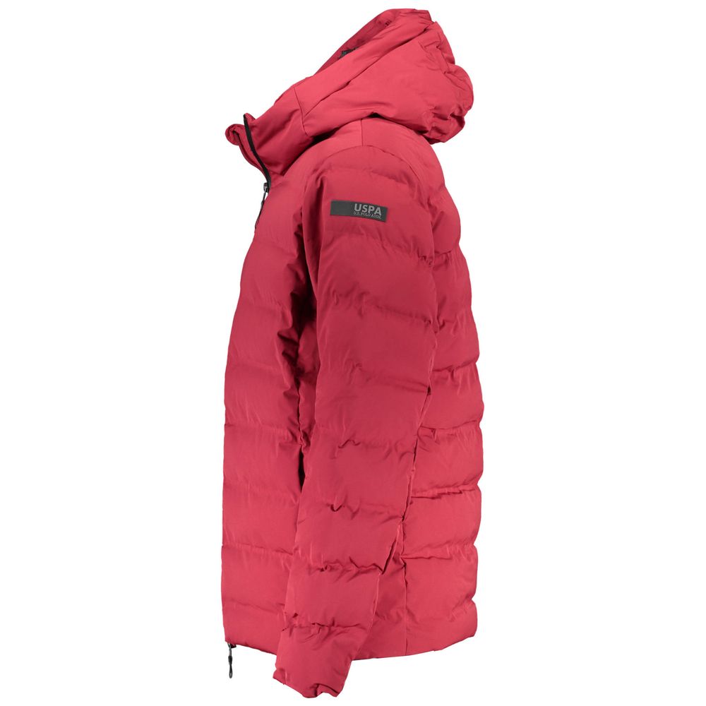 U.S. POLO ASSN. Red Elastane Jackets & Coat
