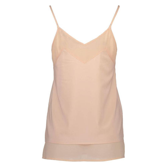 Silvian Heach Pink Polyester Women Tank Top SI-7267-2XS