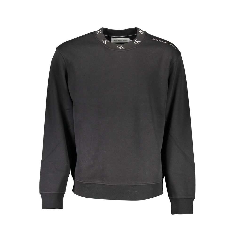 Calvin Klein Black Cotton Men Sweater CA-16530-XL