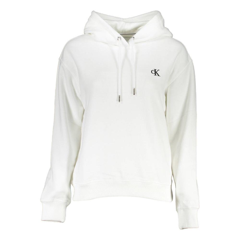 Calvin Klein White Cotton Sweater CA-26219-2XS