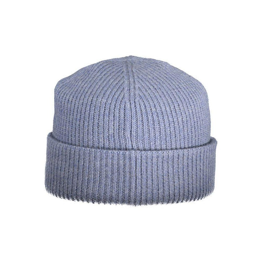 K-WAY Light Blue Wool Men Cap KW-34280