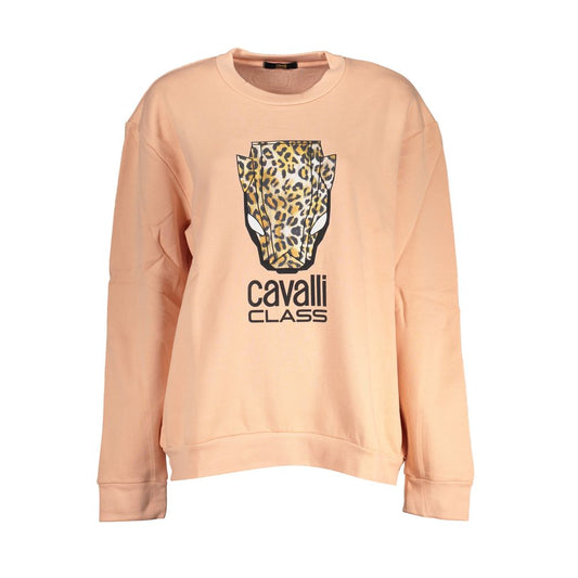 Cavalli Class Pink Cotton Women Sweater