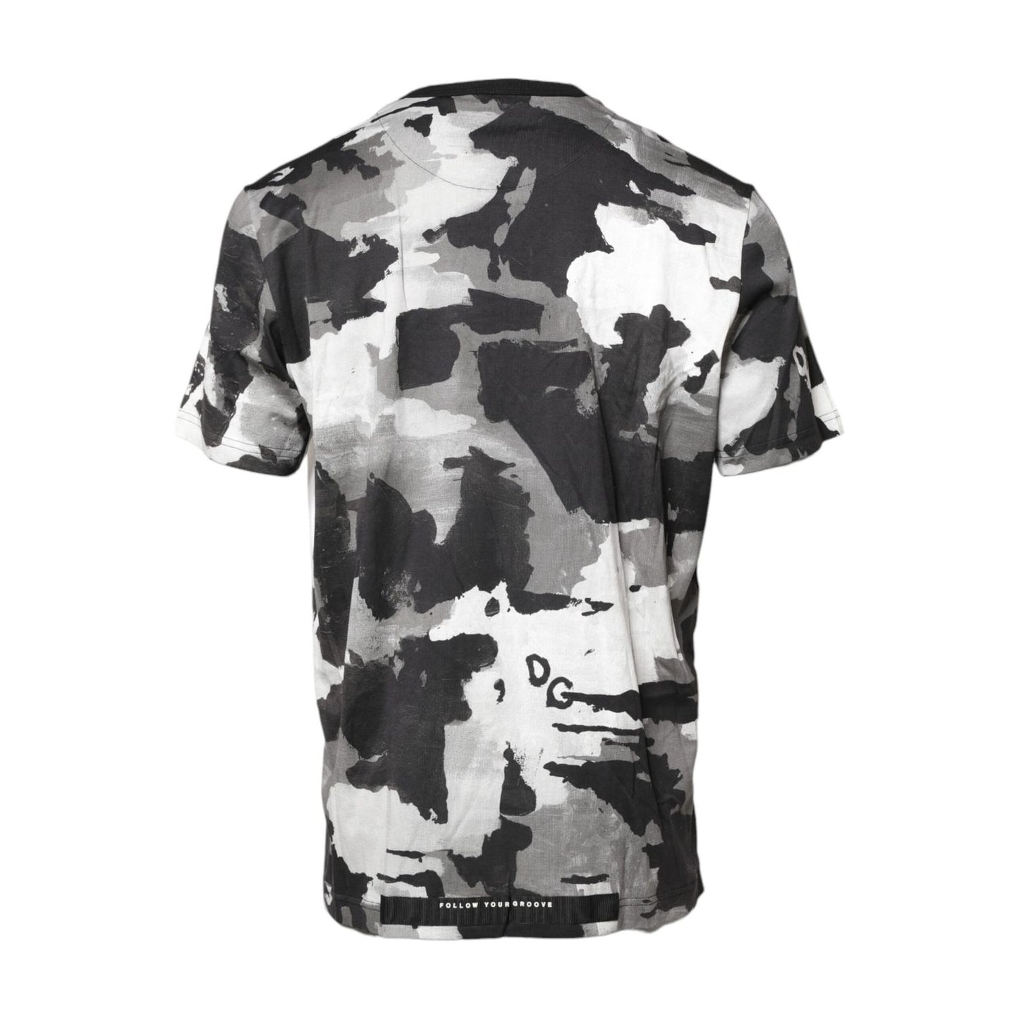 Dolce & Gabbana Multicolor Camouflage Crew Neck T-shirt
