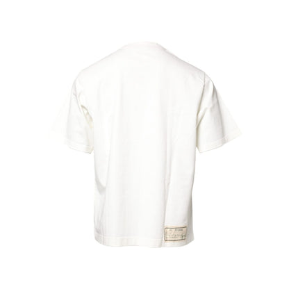 Dolce & Gabbana White LOVE & PEACE Print Crew Neck T-shirt