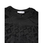 Dolce & Gabbana Black Cotton Bandana Logo Crew Neck T-shirt TSH90426-52