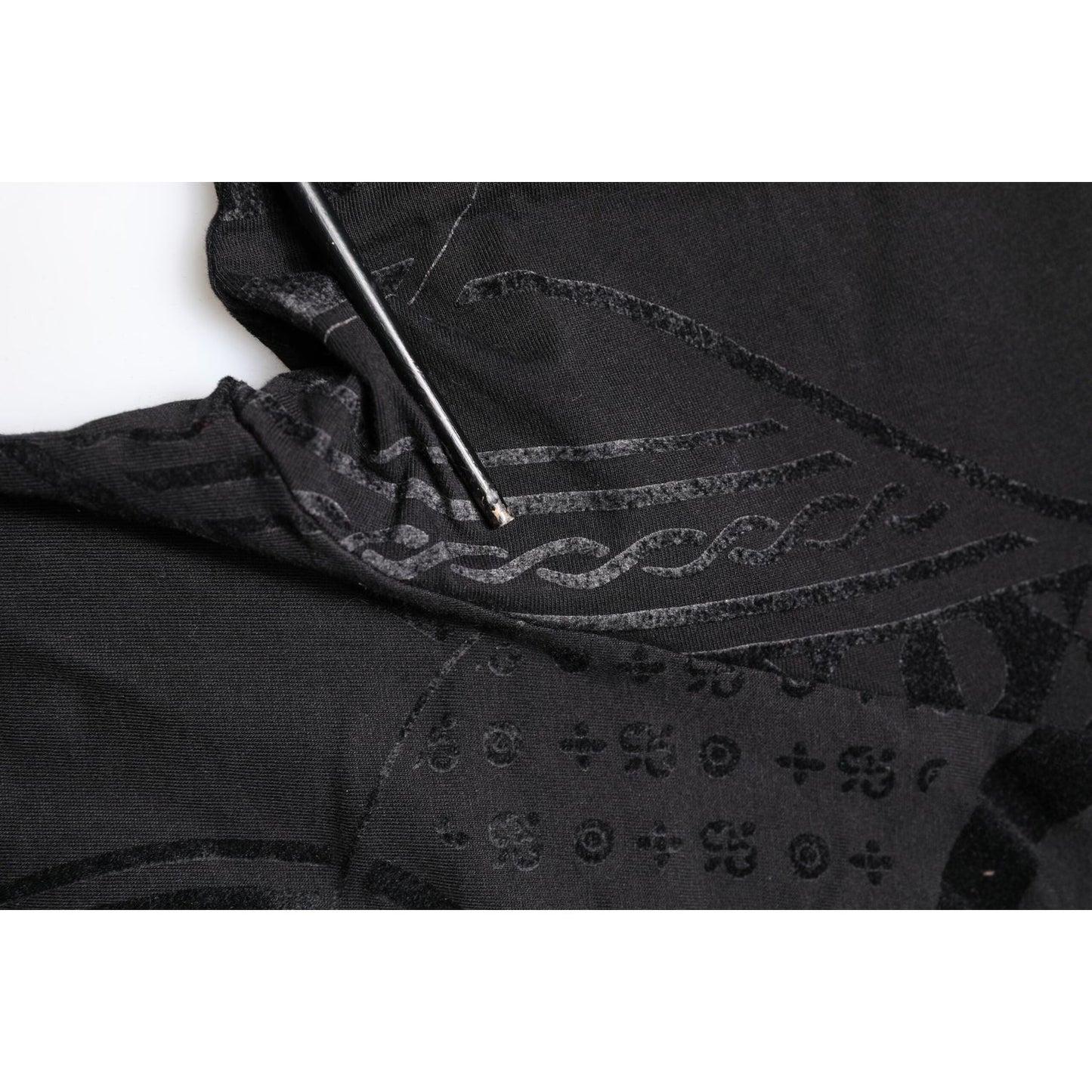 Dolce & Gabbana Black Cotton Bandana Logo Crew Neck T-shirt TSH90426-52